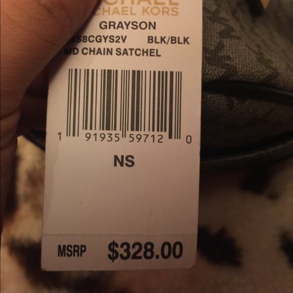 Grey & Black Michael Kors Handbag Limited Edition - Picture 5 of 6